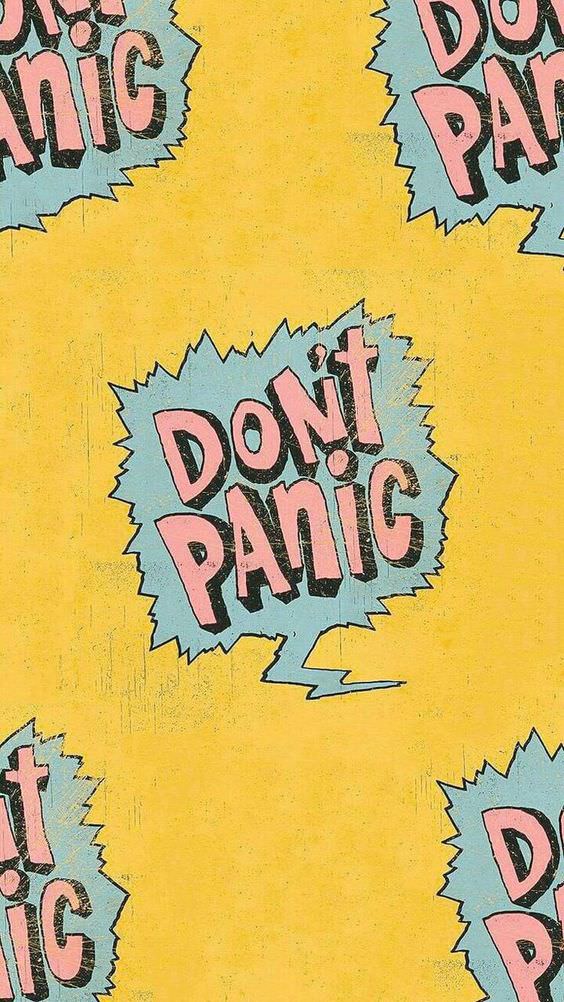 Don't Panic wall art